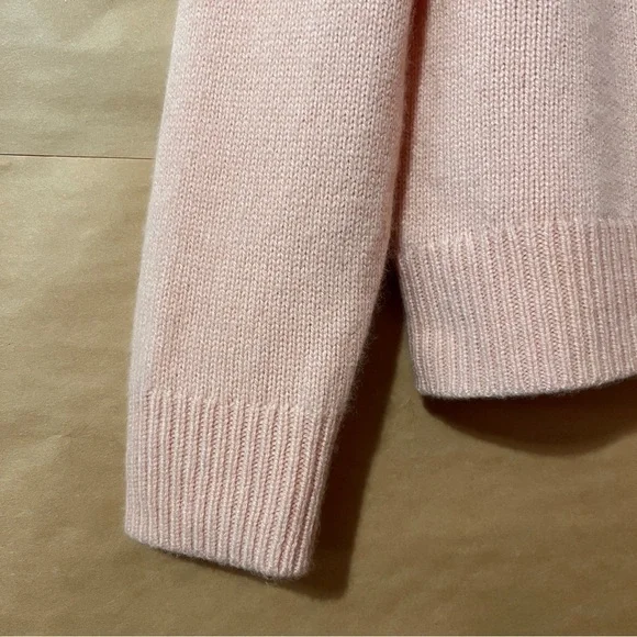 Aritzia | NWOT Wilfred Luxe Cashmere Jara Sweater Turtleneck Coral Blush Size XS - Picture 7 of 13